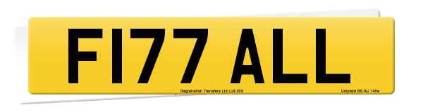 Registration number F177 ALL